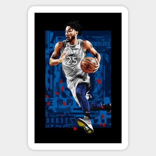 D Rose Timberwolves Sticker